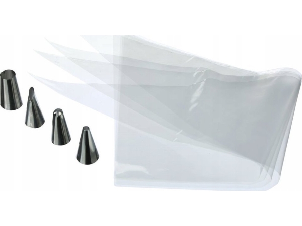 Secret de Gourmet kagedekorationskroge: 4 spidser og 20 engangsposer