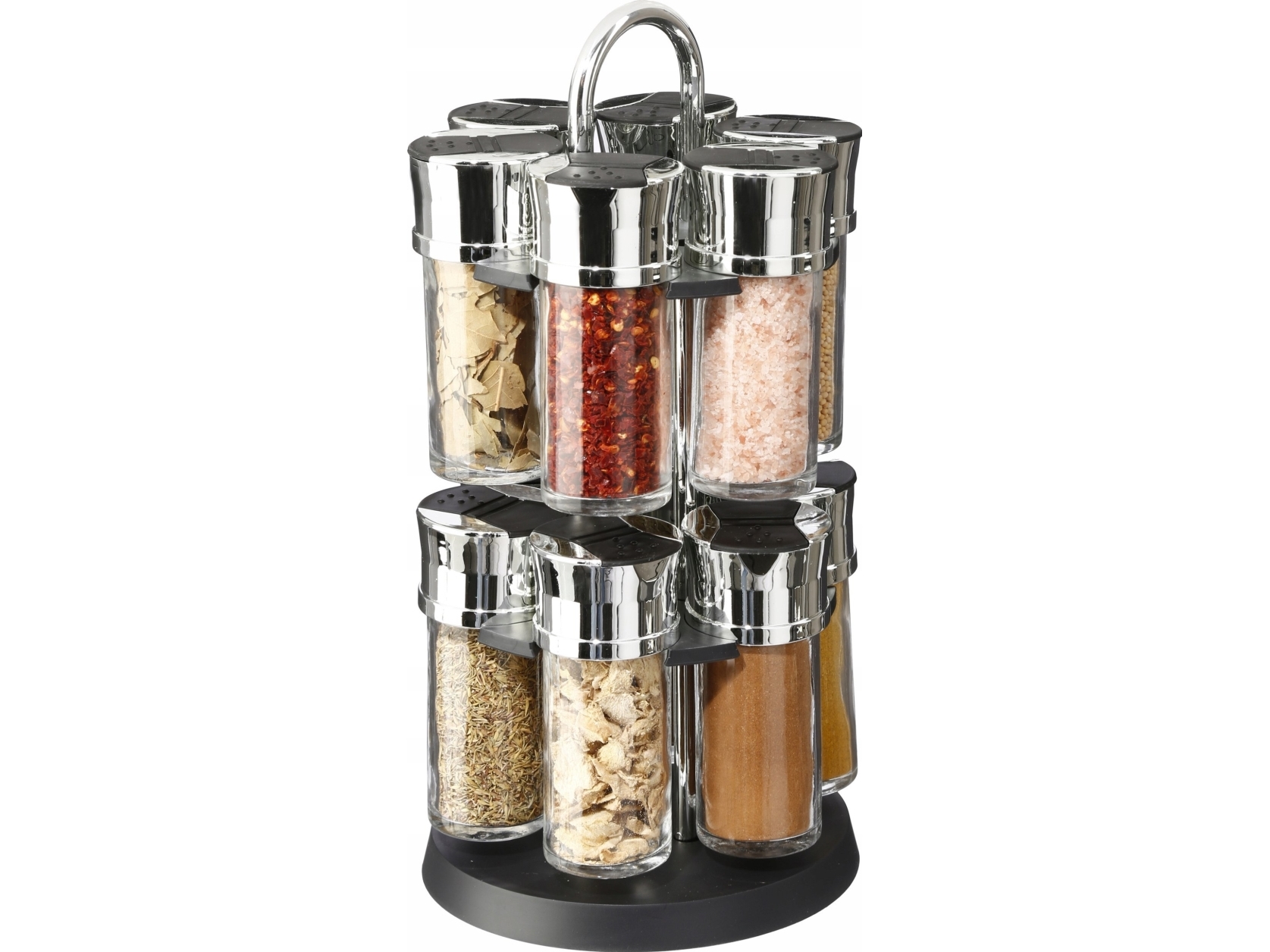 Secret de Gourmet kryddbehållare, karusell, 12 sorter | N - A | GameStuff