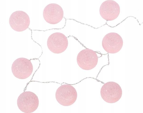 Atmosphera Juletræslys Lysguirlande, lysende LED-kugler, lys, 10 stk, lyserød