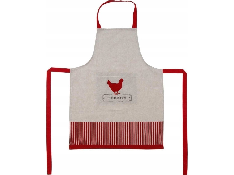 Secret de Gourmet køkkenforklæde POULETTE bomuld 60 x 80 cm