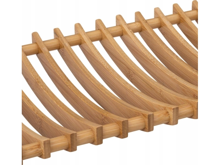 5Five Stående Opvaskebakke, 2 Niveauer, Bambus, Med Bestikbakke, 53 X 24,7 X 33 Cm
