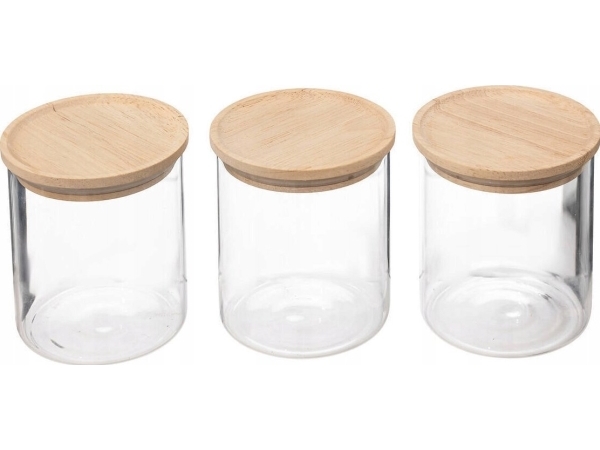 5fem kryddburkar, lufttäta, 3 stycken, 350 ml | N - A | GameStuff