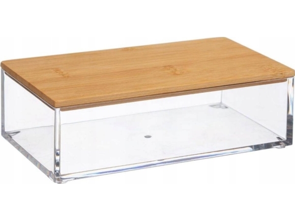 5five förvaringsorganisatör SELENA, oval med lock i bambu | N - A | GameStuff