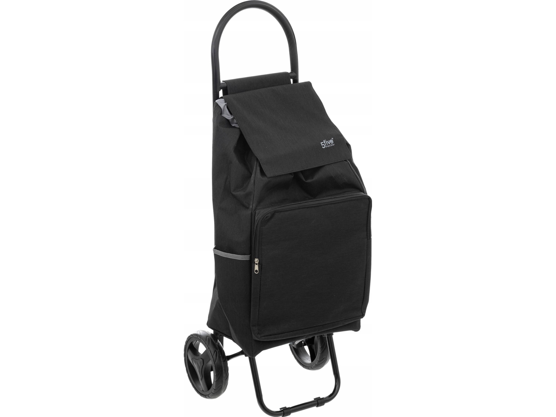 5five Indkøbstrolley på hjul med rummelige rum og lommer