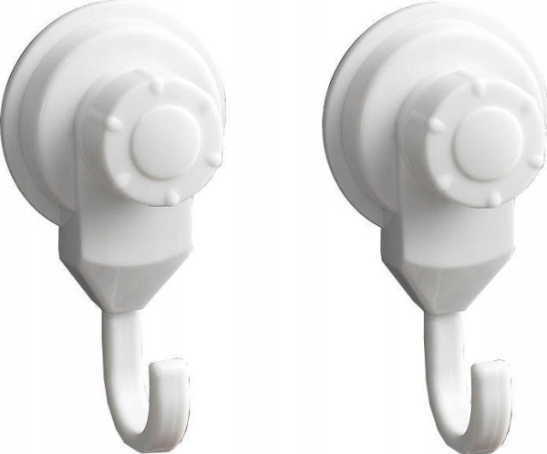 Douceur d’Interieur sæt kroge med sugekop, 2 stk