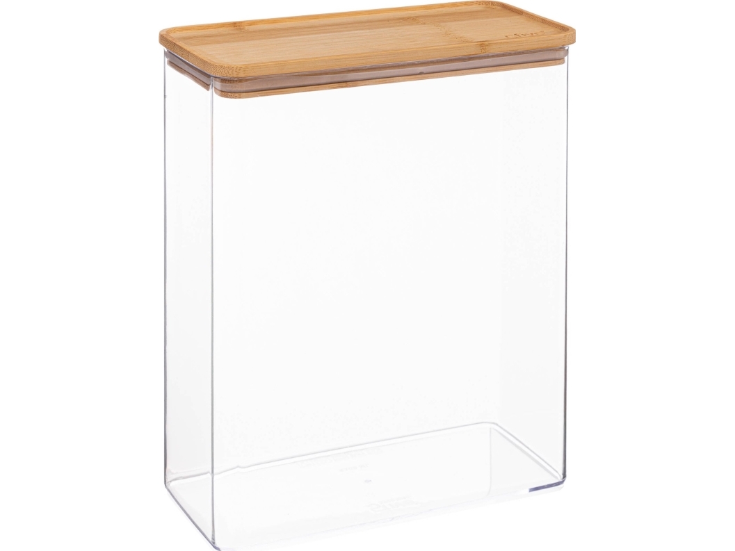 5Five Behälter Für Schüttgut Eske, Länglich Mit Bambusdeckel 4,3 L
