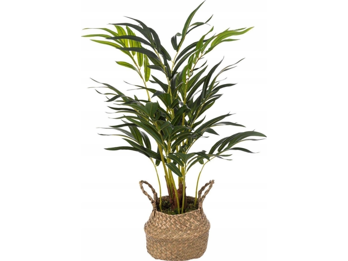 Atmosphera Künstliche Palme Wie Eine Lebende Palme In Einem Geflochtenen Topf, Höhe 80 Cm