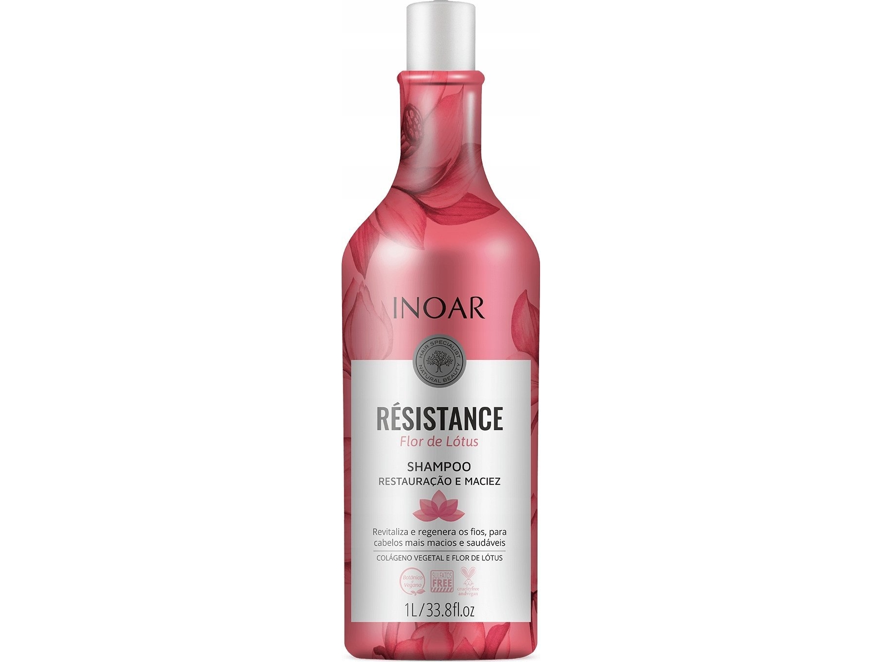 Inoar Inoar Resistance Flor De Lotus Shampoo - Regenerierendes Shampoo Mit Glanz 1000 Ml