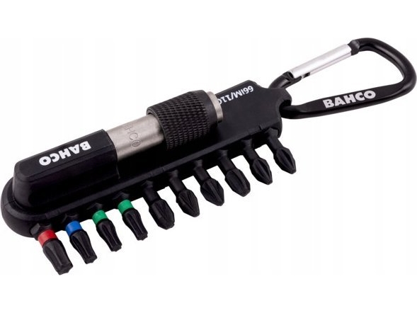Bahco Steckschlüssel-Satz 25Mm, 11-Teilig, Mit Karabiner, Ph,Pz,Torx + Halter