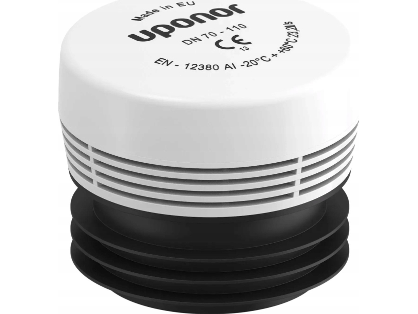 Uponor luftrningsventil HypAIR 70-110 för inomhus avloppsrör DN 70, 75, 90, 100, 110 mm, vit | VVS Artiklar - Ventiler - Luftventil | GameStuff