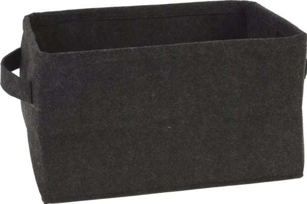 Storage Solutions huopakori, kokoontaitettava säilytyskori musta 36x27x20 cm