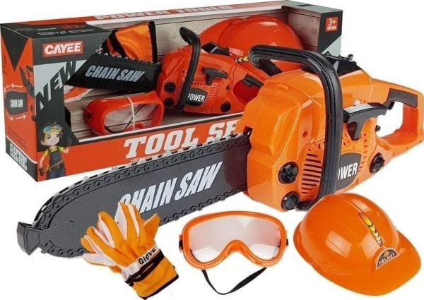 Leantoys Diy Saw Handsker Hjelm Briller