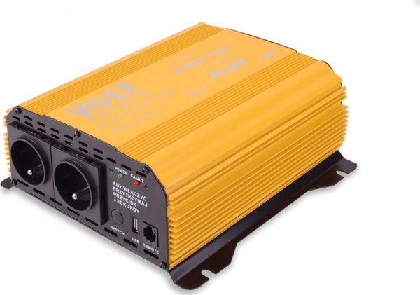 Voltomvandlare PRZETWORNICA VOLT POLSKA SINUS PLUS 1200 12V / 230V 600/1200W | Bilvård & Biltillbehör - Bilens Interiörutrustning - Övriga | GameStuff