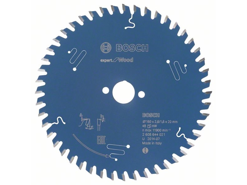Sirkelsagblad Expert for Wood 160 x 20 x 2,6 mm, 48
