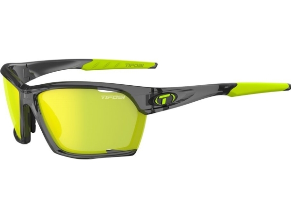 TIFOSI KILO CLARION cykelbriller crystal smoke (3x glas Clarion Yellow 10,9% lys. trans., 41,4% AC Red, 95,6% Clear)