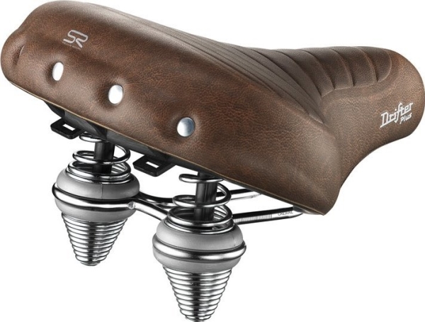 Selle Royal Sadel Selleroyal Premium Relaxed 90St. Drifter Plus Unisex Gel + Brune Fjedre