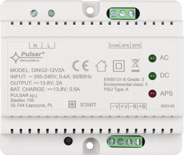 PULSAR IMPULS BUFFERTFÖRSÖRJNING DING2-12V2A PULSAR | EL Artiklar - Andra EL - Övriga | GameStuff