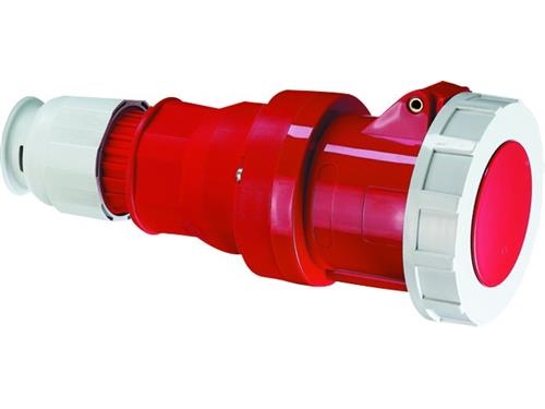 BALS CEE FörlängningssladdH6 400V 63A 5-polig RödMultigrip, skruv förnickladIP67, polyamid | EL Artiklar - Cee & multipolär - Cee material | GameStuff