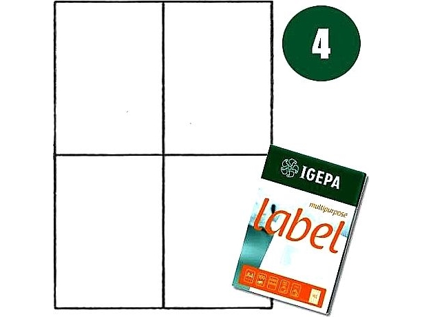 Igepa A4 IGEPA 105 X 148 MM HVID (100)