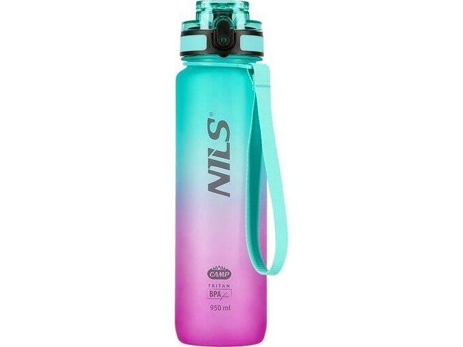 Nils Extreme Ncd04 Trinkflasche Grün-Rosa Tritan Nils Camp