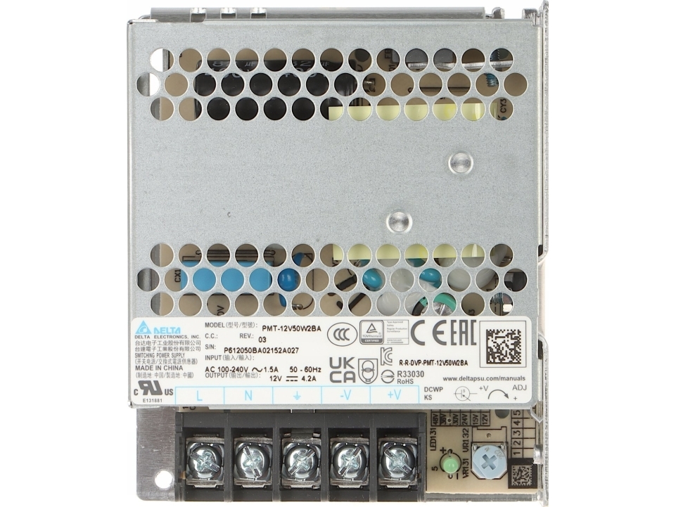 Delta POWER SUPPLY PMT-12V50W2BA Delta Electronics