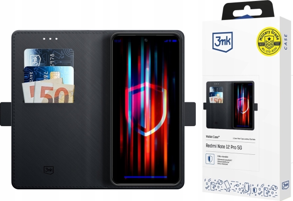 3Mk Redmi Note 12 Pro - 3Mk Brieftasche Fall