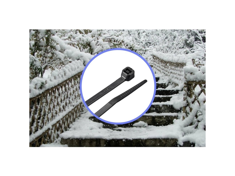 Tru Components Kabelbinder 150 Mm 3,6 Mm Schwarz Kältebeständig (100 Stk.)