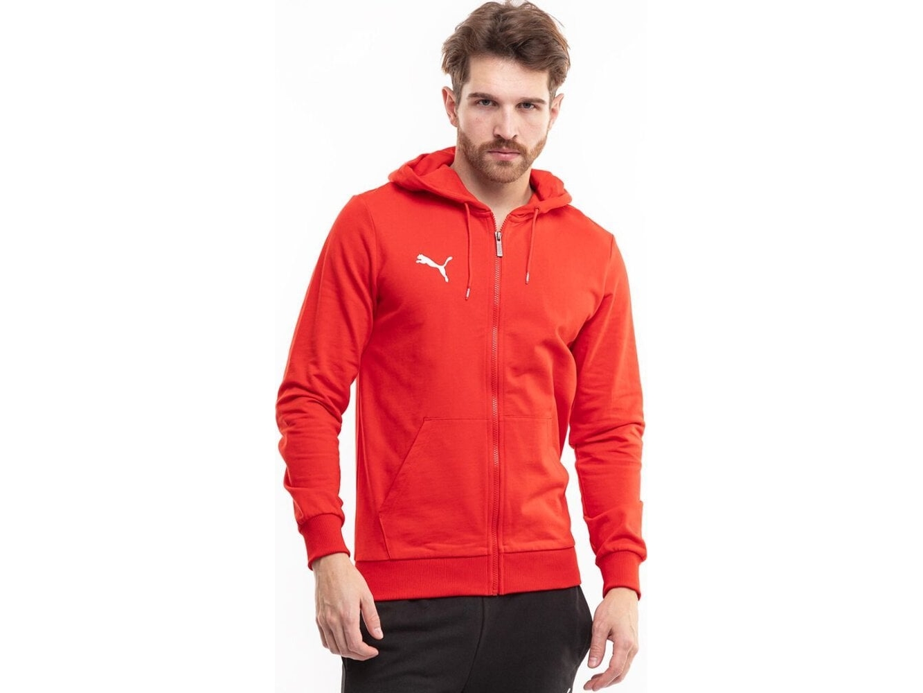 Puma Herren Puma Team Goal Casuals Sweatshirt Mit Kapuze Rot 658595 01 M