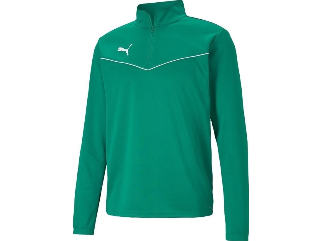 Puma Genser For Menn Puma Teamrise 1 4 Zip Top Pepper Gre Grønn 657394 05 M