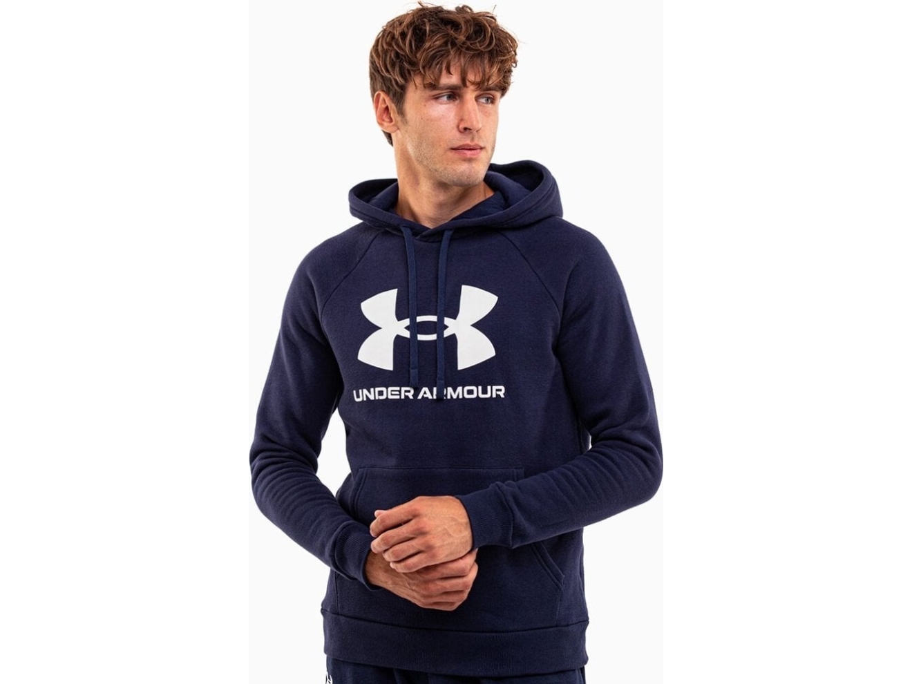 Under Armour Bluza Męska Under Armour Rival Fleece Logo Hd Granatowa 1379758 410 M