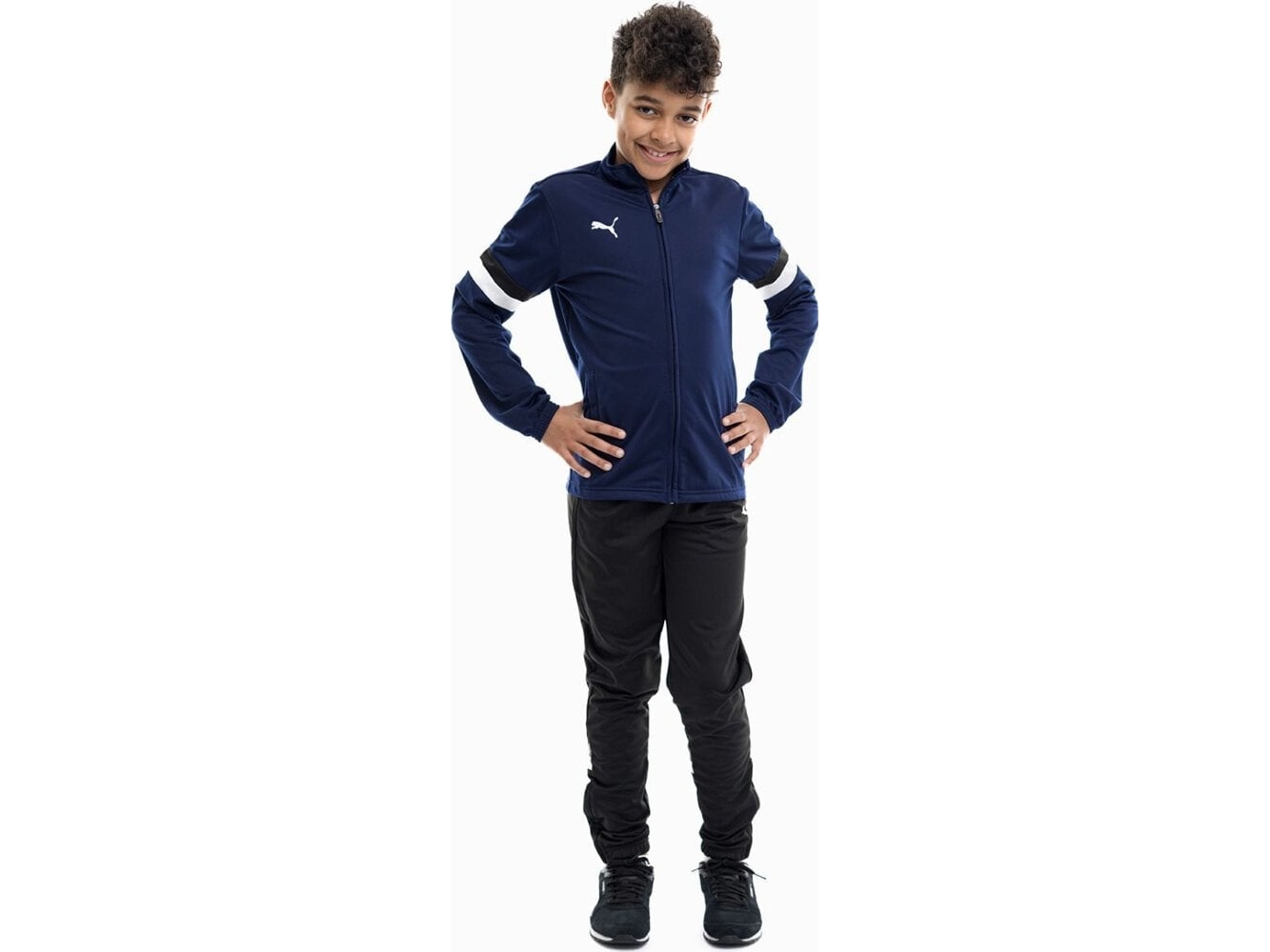 Puma Team Rise Tracksuit For Kids Navy Blue-Black 658655 06
