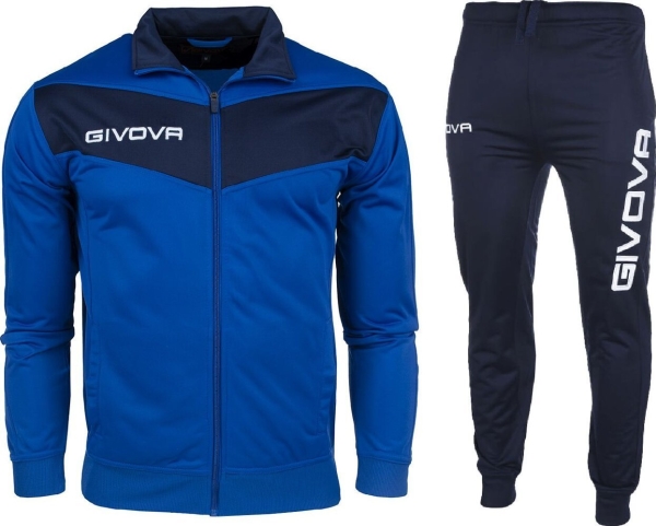Dres Givova Tuta Visa Melyna-Tamsiai Melyna Tr018 0204 (4Xl)