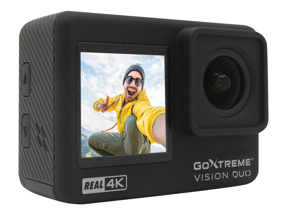 Easypix GoXtreme Vision DUO - Aktionkamera - 4 K / 60 fps - 12.0 MP - Wireless LAN - undervatten upp till 30 m | Foto och video - Videokamera - Videokamera för action | GameStuff