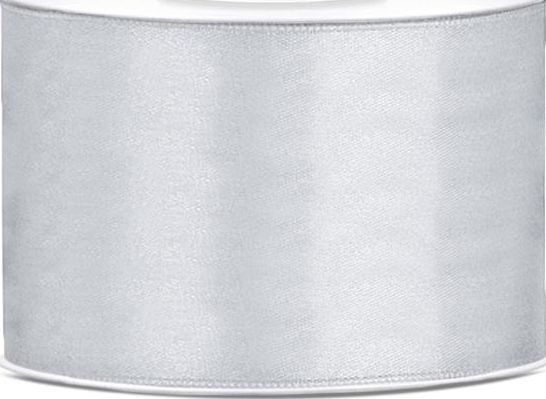 Silbernes Satinband 50Mm