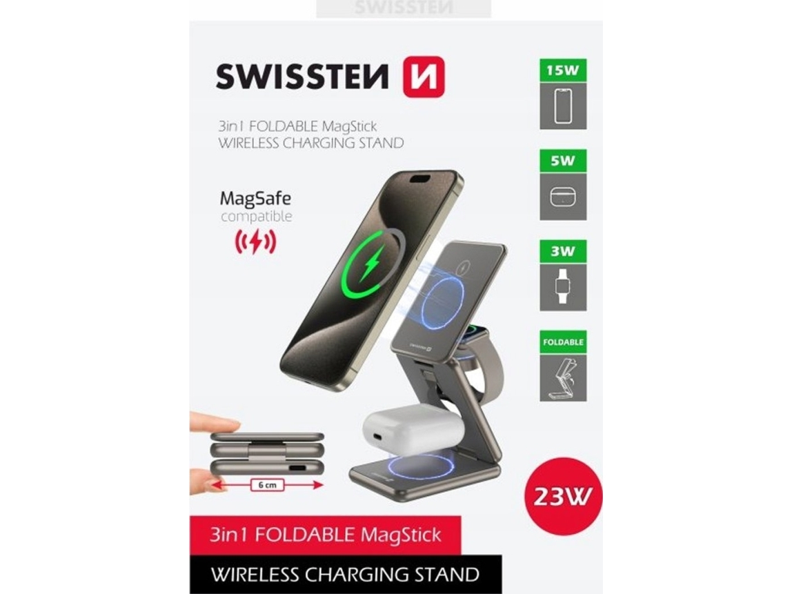 Trådløs Oplader Swissten Al1 Wireless Magsafe-Kompatibel