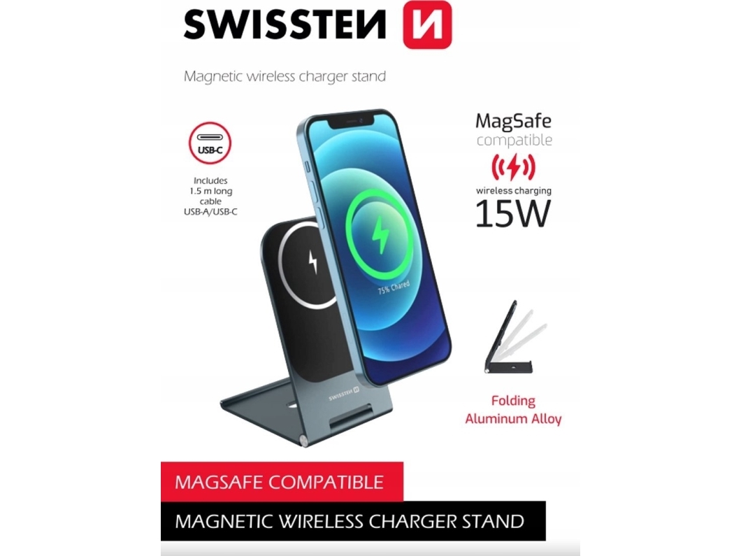 Ładowarka Swissten Wireless Charger Ultra Thin (Magsafe Compatible)