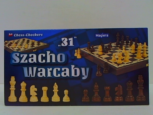 Skak-/Checkers Brætspil 31 Cm - Magier