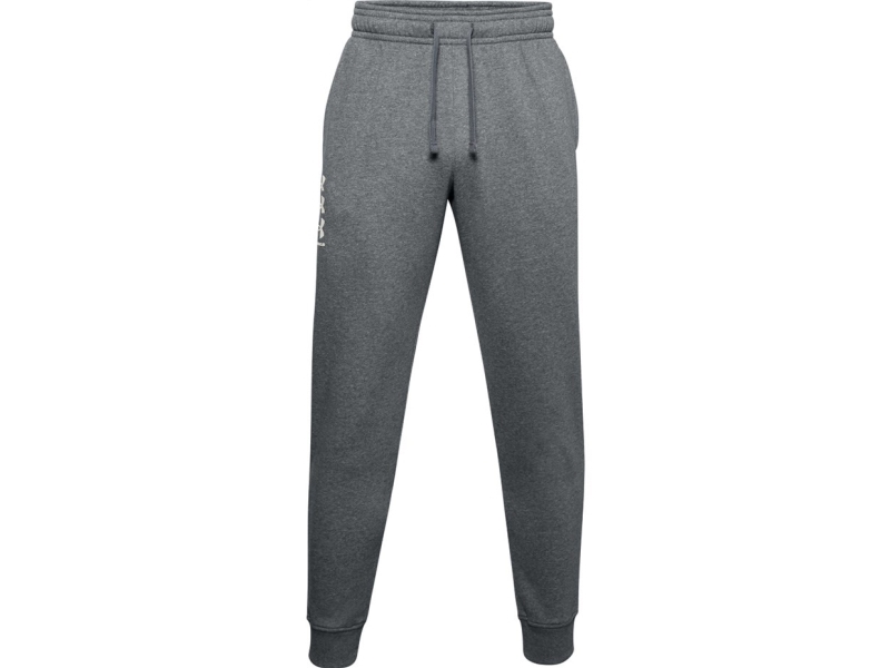 Kelnės Vyrams Under Armour Rival Fleece 3Logo Jogger Ciemnoszare 1357131 012 (S)