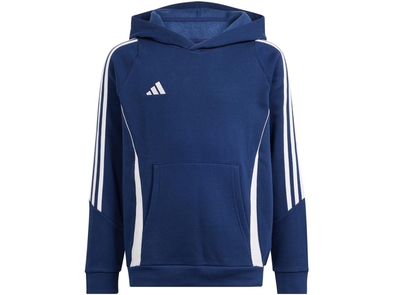 Adidas Tiro Hooded Sweat Navy Blue Ir7504 116cm