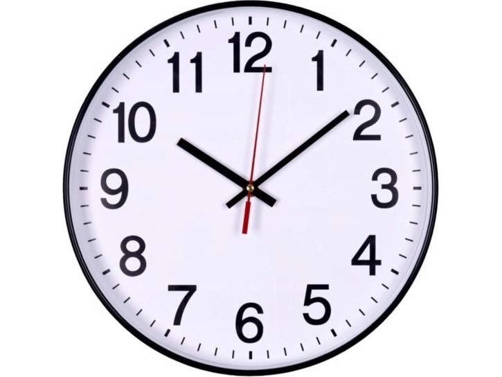 Donau Zegar scienny DONAU, plastik, 34 cm, sort