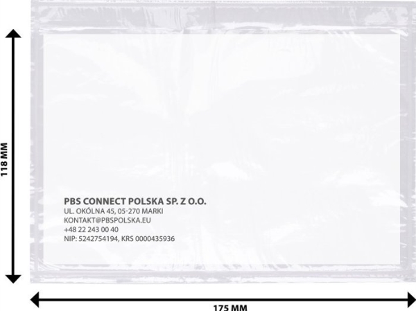 Toimistotuotteet TOIMISTOTUOTTEET Kuriirikirjekuori/osoite, C6, 500 kpl, läpinäkyvä