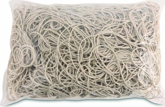 Office Products Office Products Prescription Rubber Bands, 100Mm Diameter, 1.3X4mm, 60% Rubber, 1000G, Pack, White