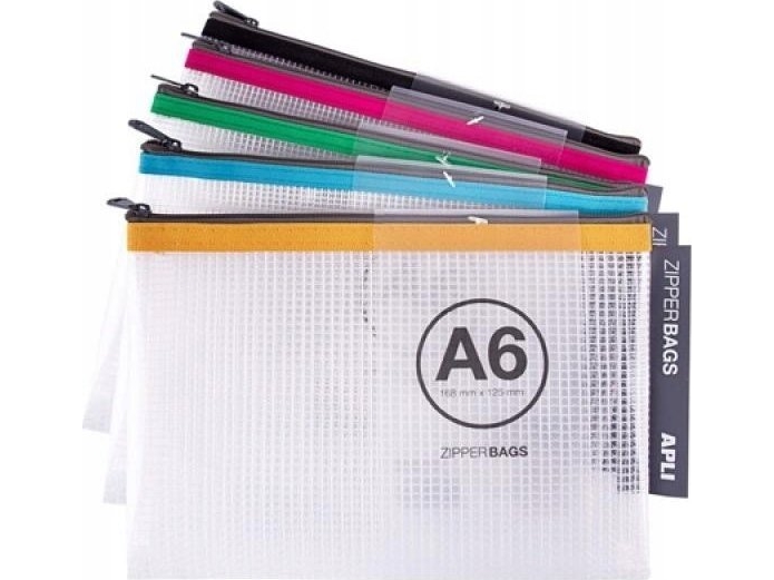 Apli APLI Glidelåspose, A6, 168x125 mm, blanding av farger