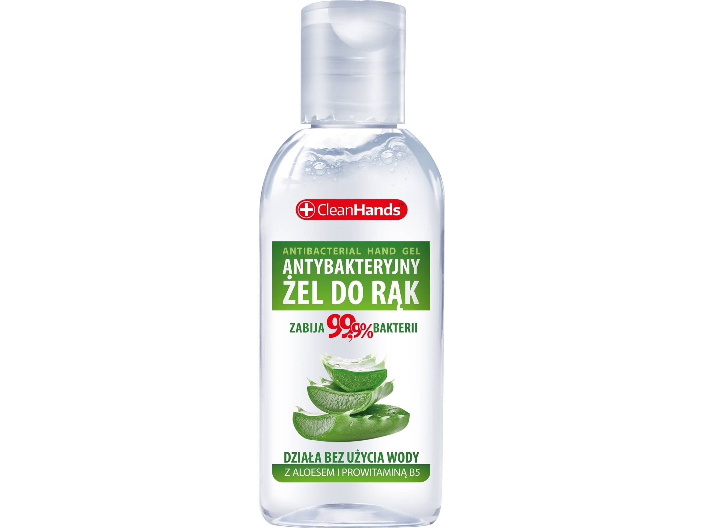 Chemia Antibakteriel Gel Til Hænder Clean Hands Med Aloe Og Provitamin B5, 50 Ml