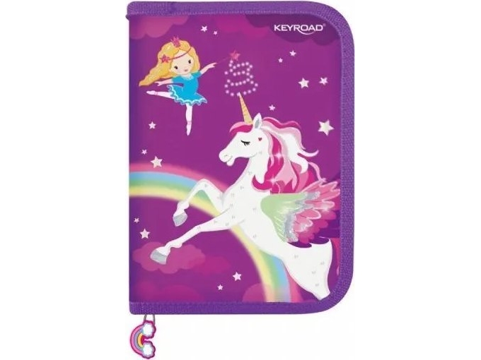 Keyroad Federmäppchen Keyroad, Bestückt, 29-Teilig, 19X13x4,2 Cm, Farbmix
