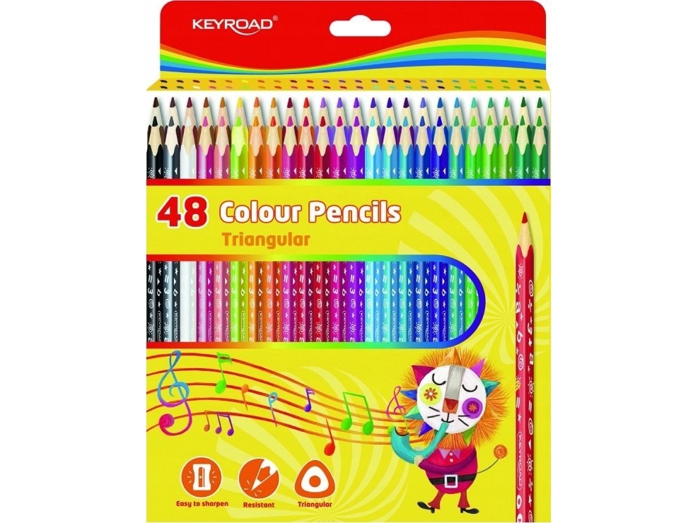 Keyroad Bleistifte Dreieckig 3 Mm, 48 Stk., Packung