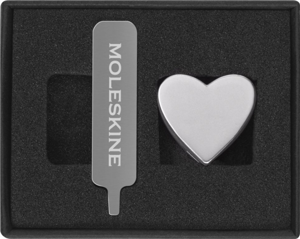 Moleskine Moleskine Pin, Hjerte, Sølv