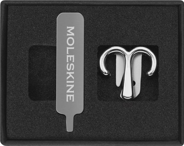 Moleskine Navne-/Klemme-Broche Moleskine, Lam, Sølv