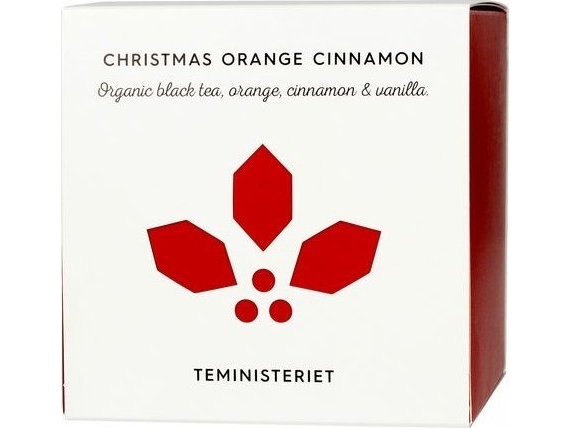 Loose Juodas Tea Christmas Oranžinis Cinnamon 100G - Teministeriet