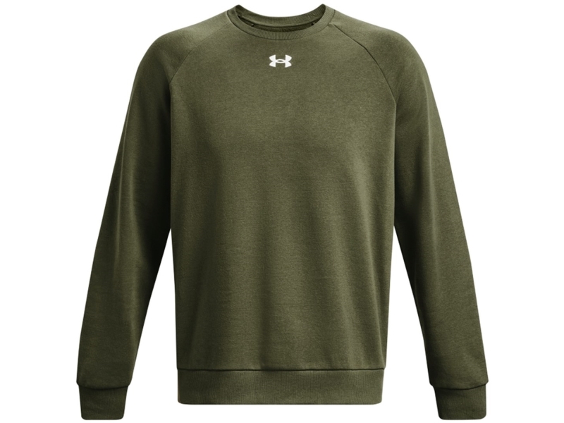 Under Armour Bluza Męska Under Armour Rival Fleece Crew Khaki 1379755 390 L
